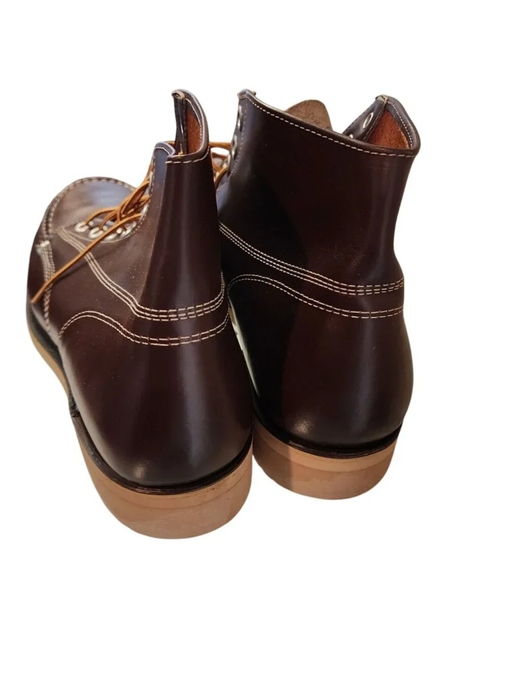 Vintage 1970's Lehigh Leather Steel Toes Work Boots Mens Size 12D NEW
